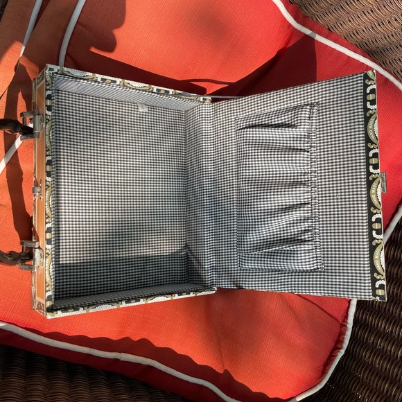 Braciano Handmade Fine Cigar Box Embellished Beads Lined Purse Handbag - Picture 8 of 9